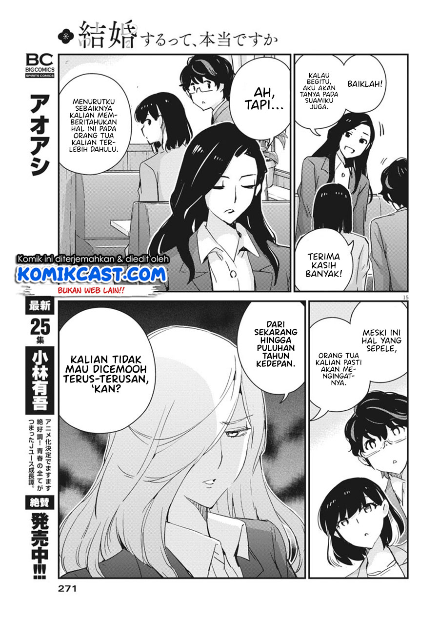 Kekkon Surutte, Hontou Desu ka? Chapter 53 Gambar 16